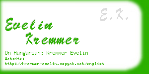 evelin kremmer business card